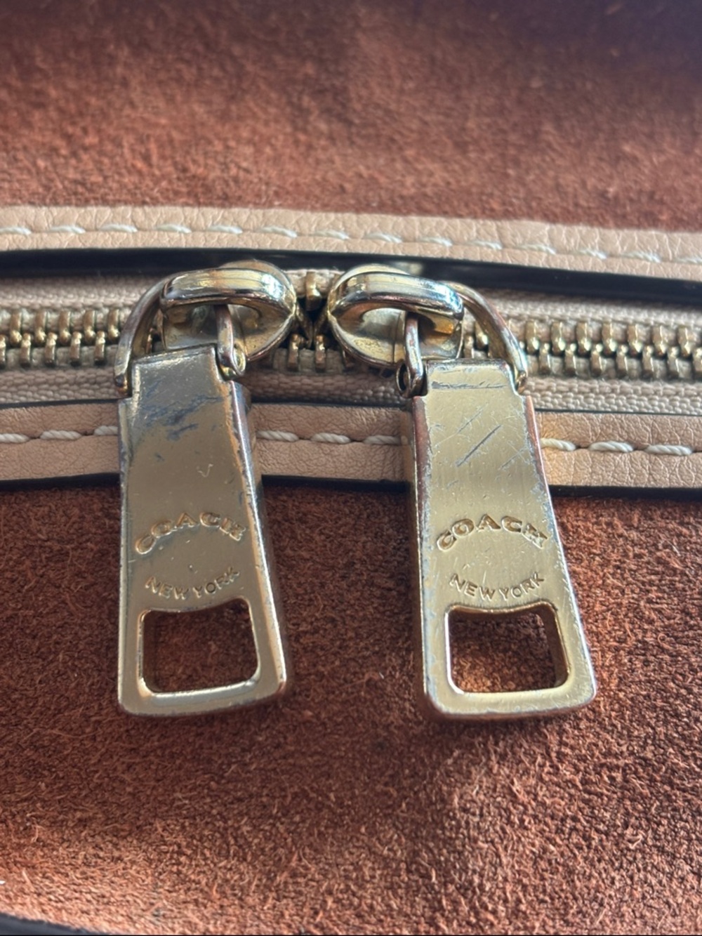Coach Colorblock Mixed Leather Dreamer 28 Satchel - Style 31633 - Picture 14 of 14
